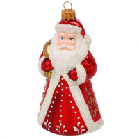 Украшение декоративное стекло 14см "Дед Мороз большой" п/у арт.ФУ-601