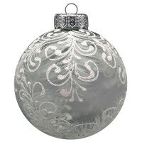 Шар стекло 10см "Воздушный" п/у арт.КУ-100-224248