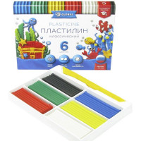 Пластилин 6 цветов 120 грамм (GLOBUS) классический арт ПЛ6-06К Пластилин 6 цветов 120 грамм (GLOBUS) классический арт ПЛ6-06К