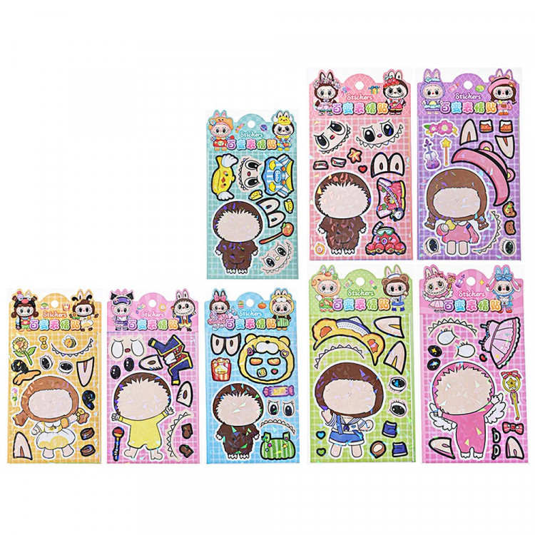 Наклейки А5 (Mazari) Зубастик сделай сам ассорти арт.M-20622