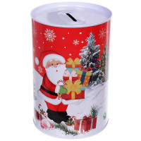 Банка-копилка жестяная "Настроение праздника" 10*15см арт.205-656