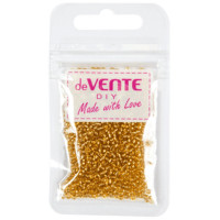 Бисер круглый 2мм 10гр (deVENTE) металлизированный золотистый арт.8001351