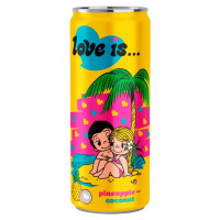 Газированный напиток Love Is 330мл Ананас и Кокос (Ст.12)