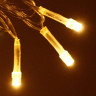 Гирлянда электрическая для дома занавес Дождь 1,5*2,5м 360LED цвет теплый белый (светлый провод) 8режимов (можно соединять) арт.131-029
