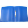 Папка на 2-х кольцах А4 18мм D-13мм пл. 0,5мм синяя (Ст.20)