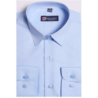 Сорочка детская длинный рукав размерный ряд 29/116-122-36/158-164 цвет голубой Brostem арт.MO4706Fd для полных детей Сорочка детская длинный рукав размерный ряд 29/116-122-36/158-164 цвет голубой Brostem арт.MO4706Fd для полных детей