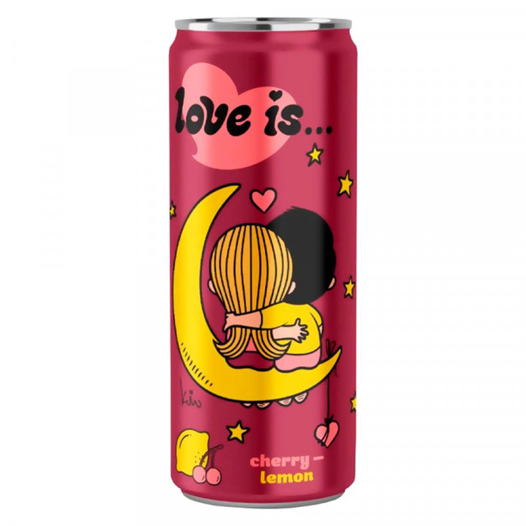 Газированный напиток Love Is 330мл Вишня и Лимон (Ст.12)