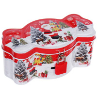 Банка-копилка жестяная "Настроение праздника" 15*8*6,5см арт.205-658 Банка-копилка жестяная "Настроение праздника" 15*8*6,5см арт.205-658