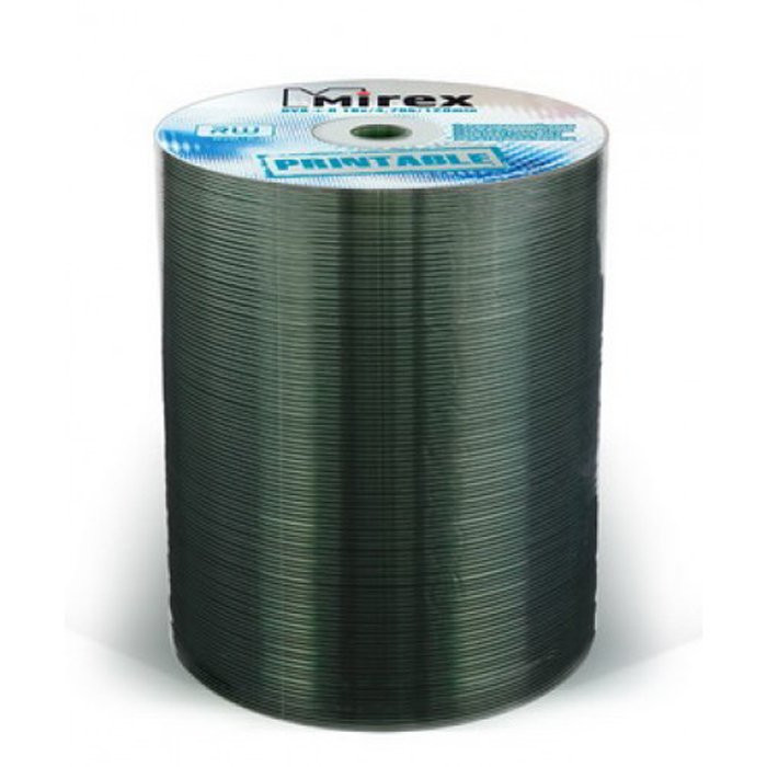 Диск DVD-R Mirex 4.7 Gb, 16x, Shrink (ст.(100) для печати УПАКОВКА