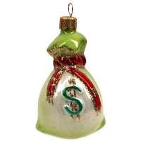 Украшение декоративное стекло 11см "Денежный мешок" п/у арт.ФУ-230 Украшение декоративное стекло 11см "Денежный мешок" п/у арт.ФУ-230