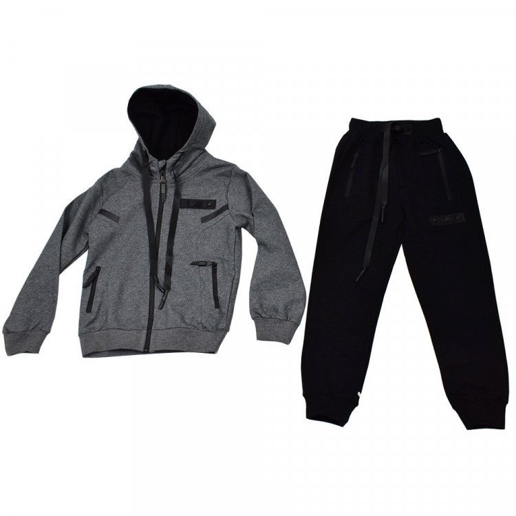 Костюм спортивный для мальчика арт.132 размерный ряд 30/116-46/170 цвет серый