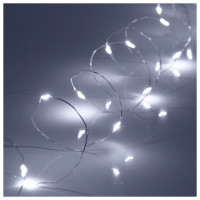 Гирлянда д/дома на батарейках 03м 30LED цв.белый 1реж. арт.183-0199