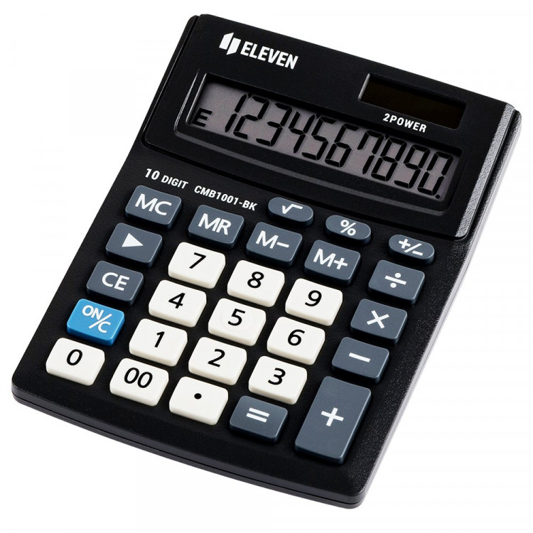 Калькулятор настольный 10 разрядов ELEVEN Business Line 137*102*31  (CMB1001-BK) (Ст.1/40)