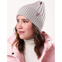 Шапка демисезонная для девочки (CLEVER) арт.554328вн размер 52-54 цвет серый Шапка демисезонная для девочки (CLEVER) арт.554328вн размер 52-54 цвет серый