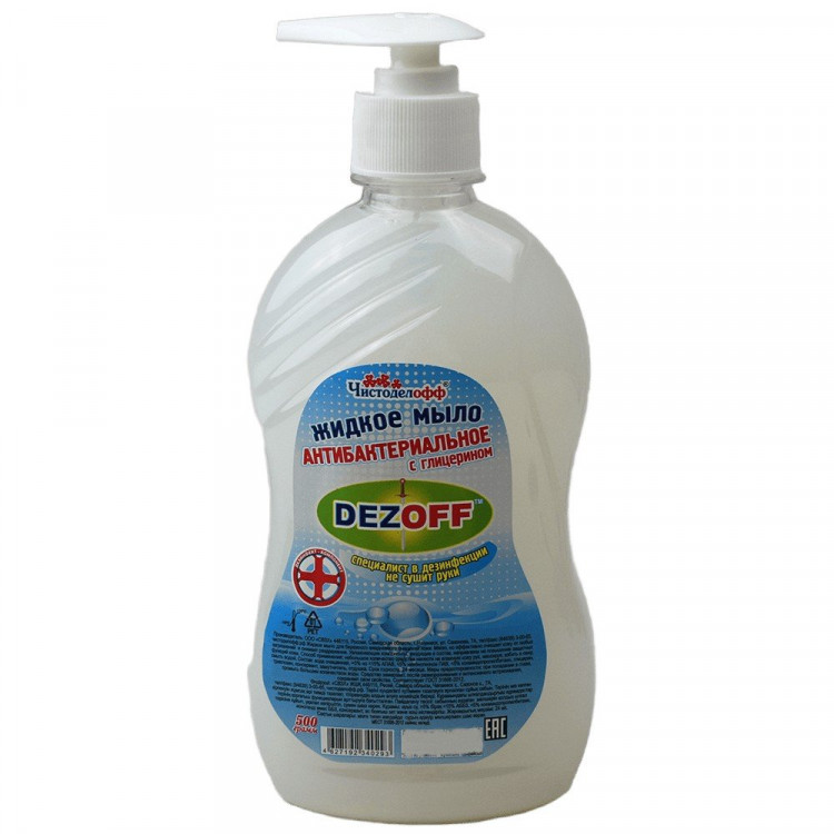 Туалетное мыло жидкое 500мл Mr.Чистоделофф дозатор антибактериальное