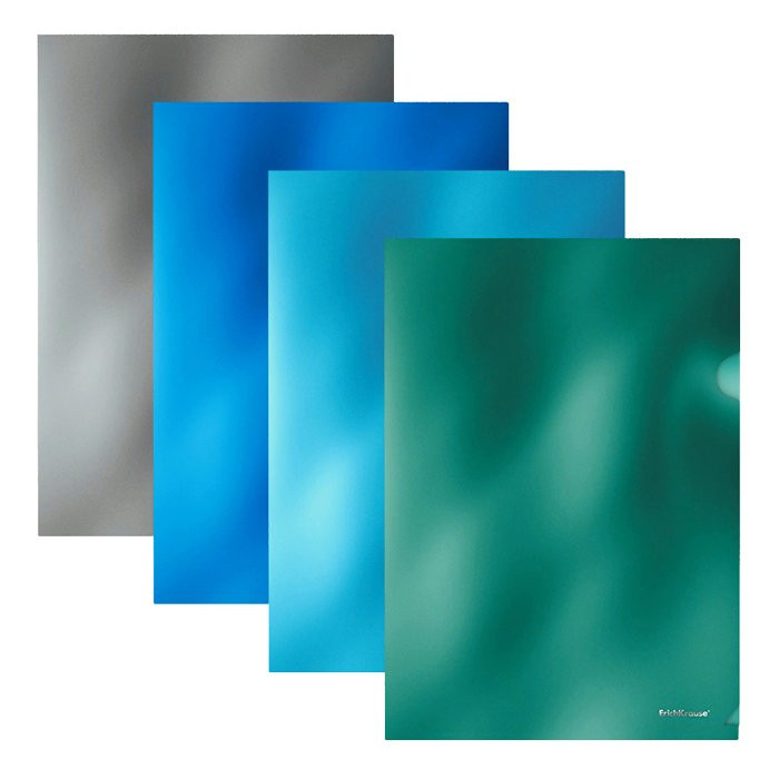 Папка-уголок А4 180мкм пл. (ErichKrause) непрозрач.Metallic (зел,гол,бир,сер) арт.50169 (Ст.12) Папка-уголок А4 180мкм пл. (ErichKrause) непрозрач.Metallic (зел,гол,бир,сер) арт.50169 (Ст.12)