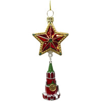 Фигурка на ёлку стекло (серия Премиум) 11,5см "Кремль" п/у арт.95556