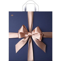 Пакет ПВД с ручкой петля "Бант Мокко" НГ 38*42+6см 37мкм арт.ПТЛ62945