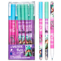Ручка гелевая ПИШИ-СТИРАЙ (deVENTE) синяя  Paris Girl 0,5мм ассорти арт.5051517 (Ст.)