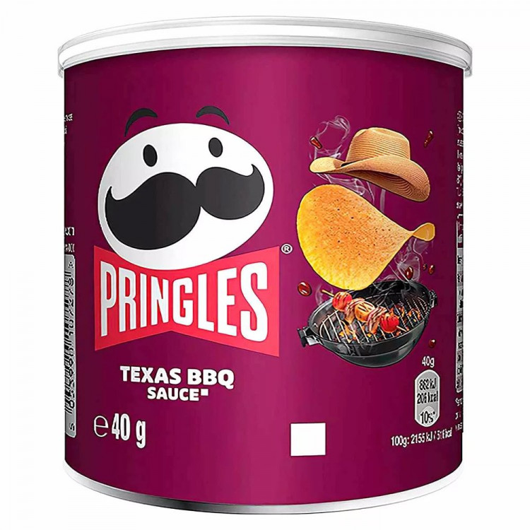 Чипсы Pringles 40гр BBQ Taxas Sauce  (Ст.12)
