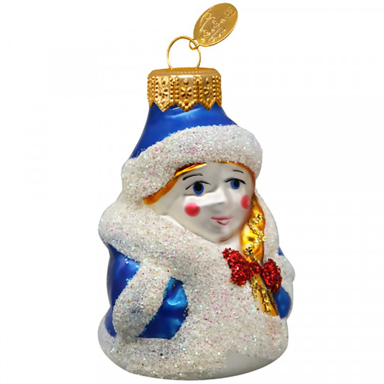 Украшение на ёлку стекло 07см "Снегурочка мини" п/у арт.ФУ-65/1