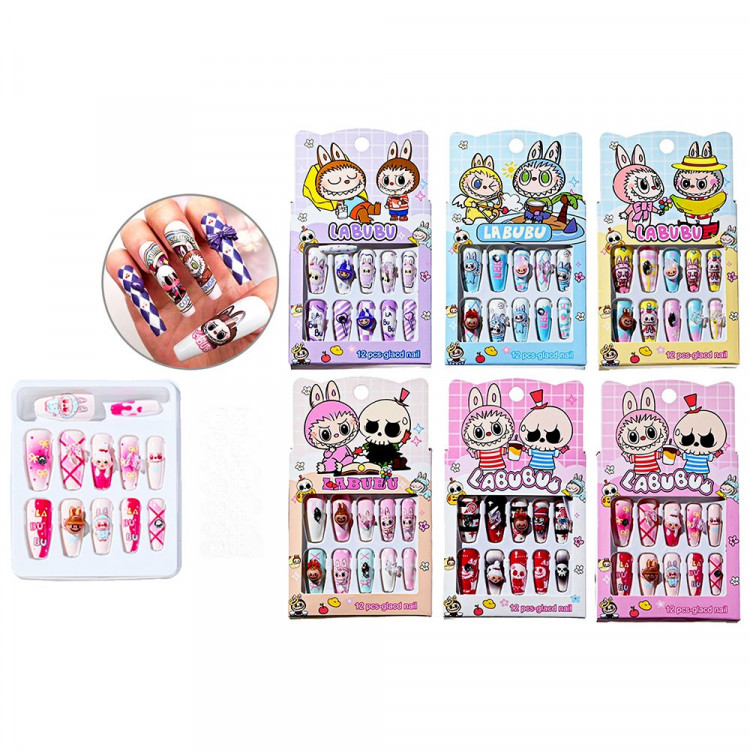 Ногти накладные (Mazari) Зубастик 12 штук ассорти арт.M-20635 Ногти накладные (Mazari) Зубастик 12 штук ассорти арт.M-20635