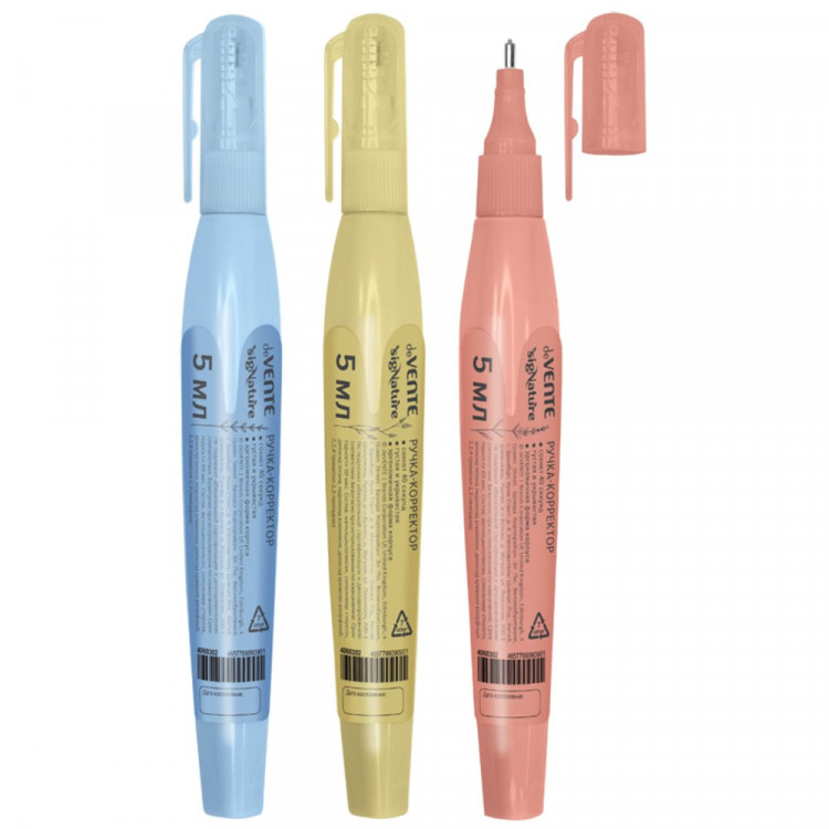 Корректирующая ручка 05мл deVENTE sigNATURE металический наконечник ассорти арт.4060503 (Ст.12/360) Корректирующая ручка 05мл deVENTE sigNATURE металический наконечник ассорти арт.4060503 (Ст.12/360)