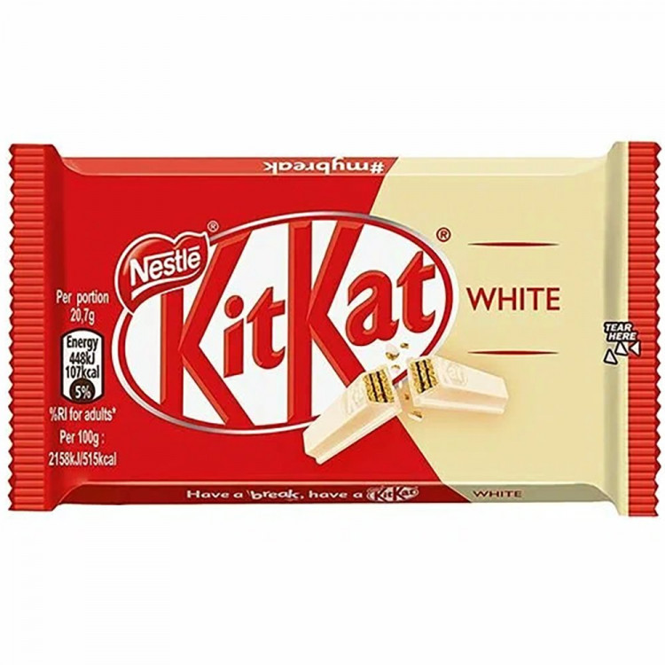 Батончик Кит Кат Fingers 41,5гр Вайт (Ст.24)