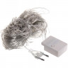 Гирлянда эл. д/дома сетка 1,5*1,5м 120LED цв.синий (св.провод) 8реж IP-20 арт.183-402