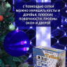 Гирлянда эл. д/дома сетка 1,5*1,5м 120LED цв.синий (св.провод) 8реж IP-20 арт.183-402