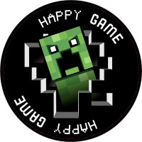 Тарелки бумажные "Пиксели" 6шт/наб. D-23см арт.6074951