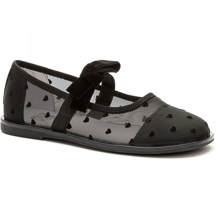 Туфли для девочки (KEDDO) черный верх-текстиль подкладка-натуральная кожа артикул 956408/01-01