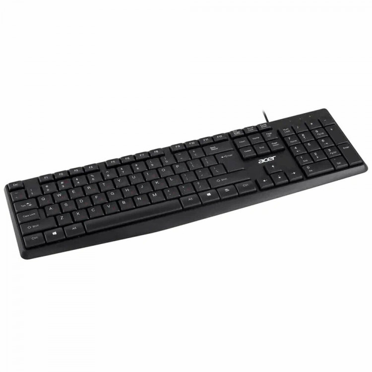 Клавиатура провод. Acer OKW121, USB, черный