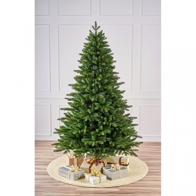 Елка 240см "Ленинградская" (хвоя литая+ПВХ, ветки на шарнирах, подставка металл.) арт.ЕЛС 24