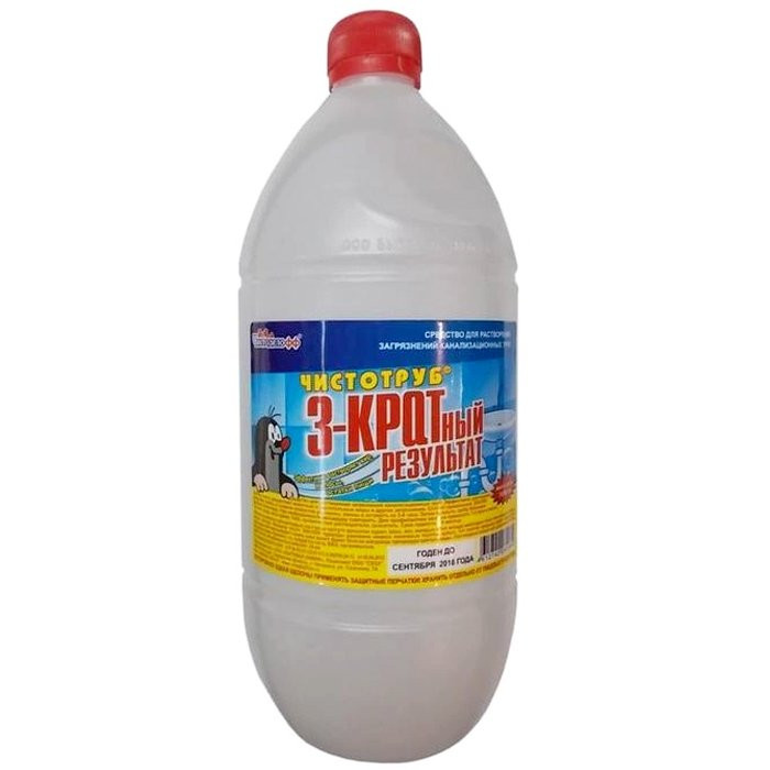 Чистящее средство для труб Чистотруб 1000мл (Ст.12) СВЗХ
