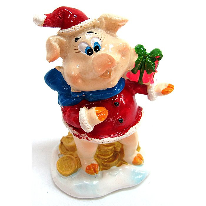 Статуэтка символ года Свинка 8,5см ассортимент арт.723279 Статуэтка символ года Свинка 8,5см ассортимент арт.723279