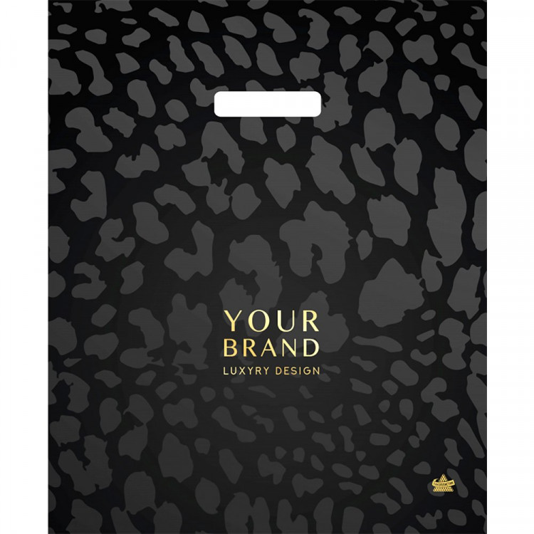 Пакет ПВД прорезная ручка 38*45+6 60мкм Глянцевый Тико