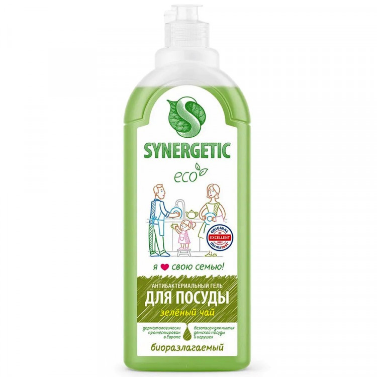 Моющее средство для посуды Synergetic 1000мл Зеленый чай арт.103117 (Ст.8)