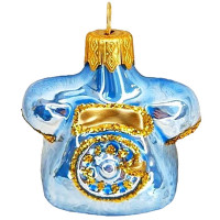 Украшение на ёлку стекло 06см "Телефон" голубой п/у арт.ФУ-184/6