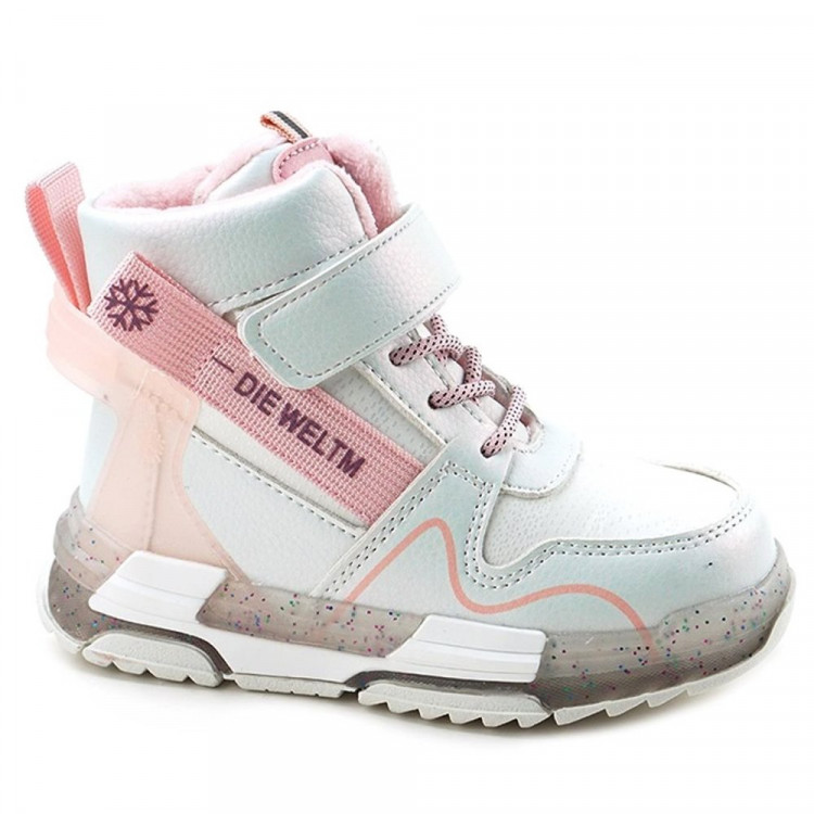 Ботинки для девочки ( B&G) белый верх-искусственная кожа подкладка -искусственный мех артикул m-bg-F356-2C