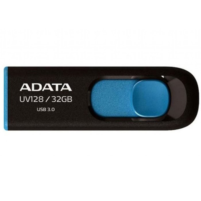 Флеш диск 32GB USB 3.0 A-DATA UV128 черно-синий