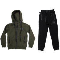 Костюм спортивный для мальчика арт.142 размерный ряд 30/116-46/170 цвет хаки