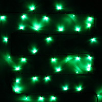 Гирлянда электрическая уличная точечная 15м 180LED цвет зеленый (темный провод) 8режимов артемный 183-281