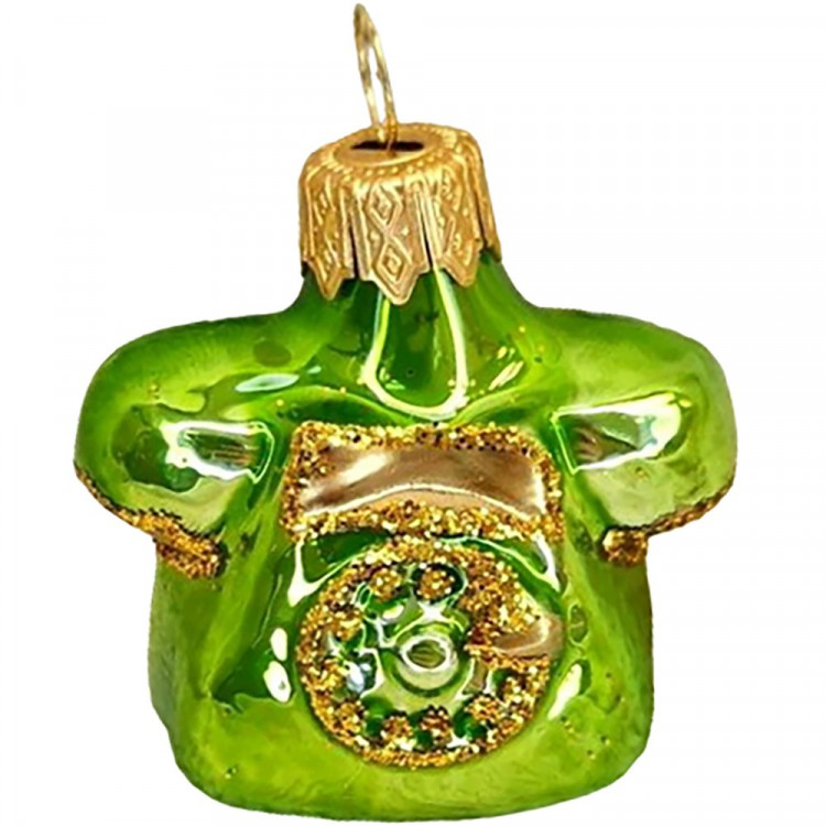 Украшение на ёлку стекло 06см "Телефон" зеленый п/у арт.ФУ-184/5