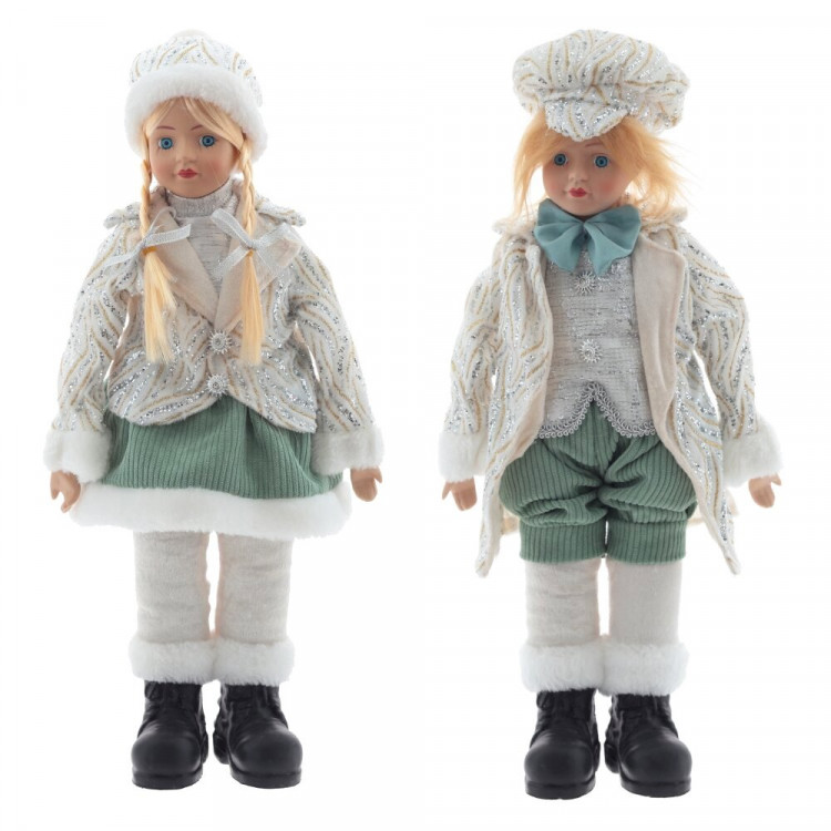 Игрушка декор. "Девочка.Мальчик" 44см музыкальная с движением арт.776021