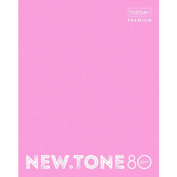 Тетрадь А5 клетка 80 листов скоба (Hatber) NEWtone Pastel Пион арт 80Т5лA1_05018
