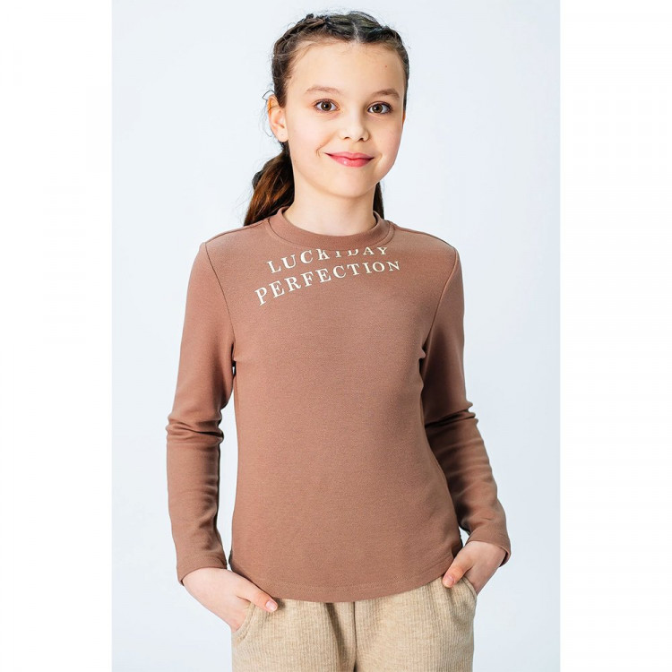 Джемпер для девочки артикул 22350 (DELORAS) размер цвет коричневый