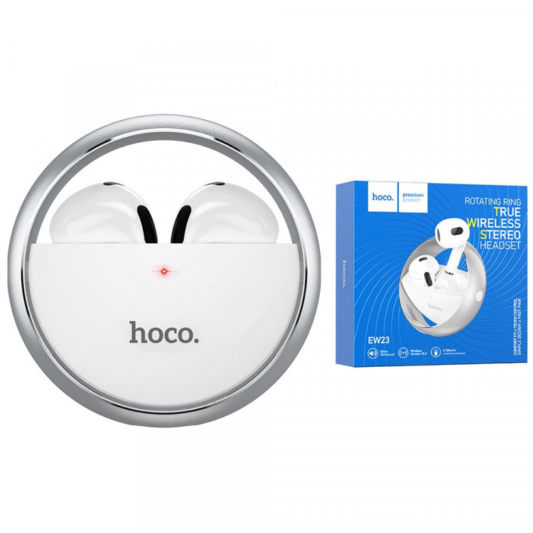 Наушники вакуумные беспров.HOCO EW23 цв.серебристый Наушники вакуумные беспров.HOCO EW23 цв.серебристый