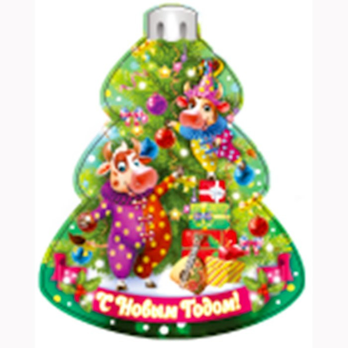 Магнит "Елочка. С Новым годом" арт.Mg2021-03 Магнит "Елочка. С Новым годом" арт.Mg2021-03
