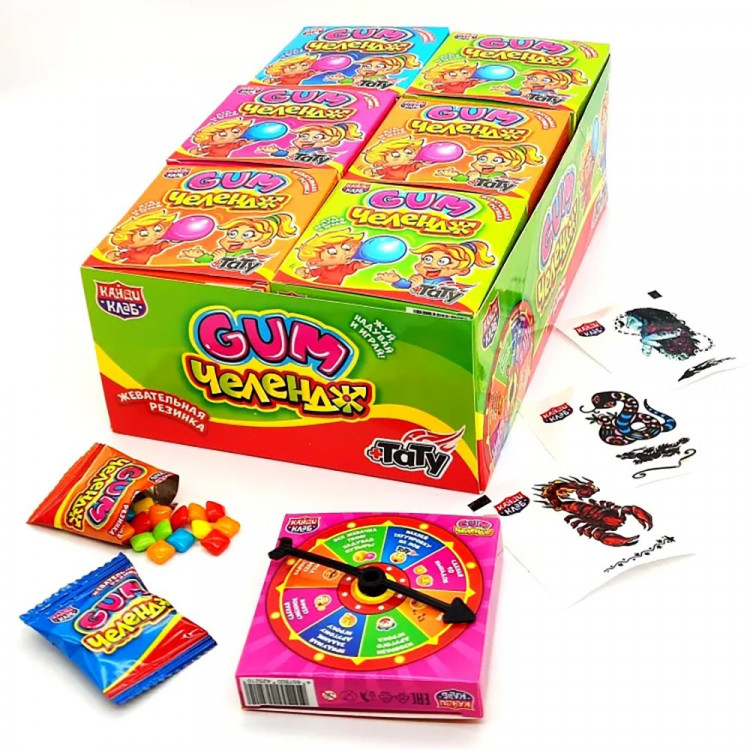 Жевательная резинка Gum 4гр Челендж с татуировкой (Ст.30)